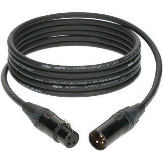 XLR-kabel for høyttalere og mikrofoner 1 til 20 meter - Klotz