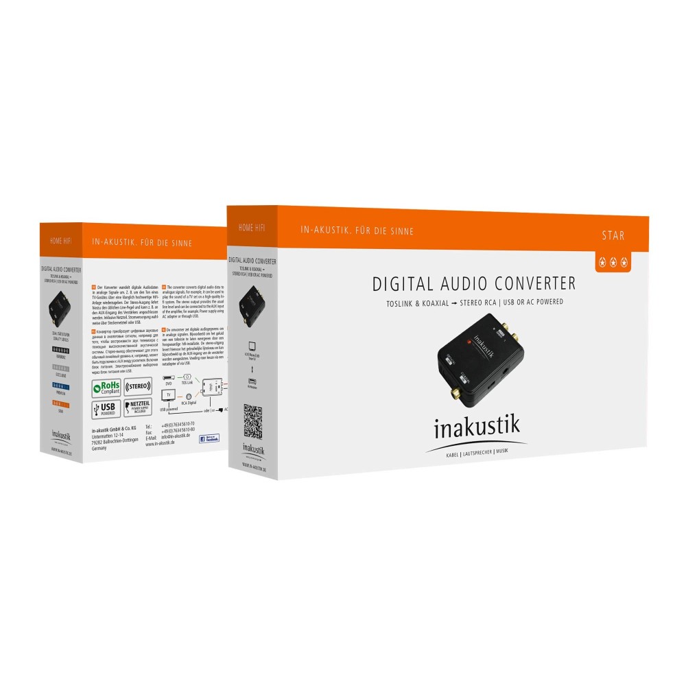 Audio Converter - Digital til analog (DAC) - in-akustik