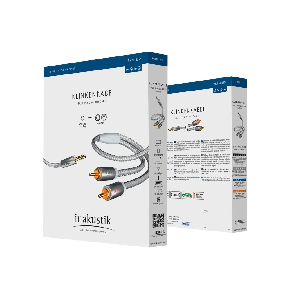 3,5mm minijack-kabel - In-akustik Premium