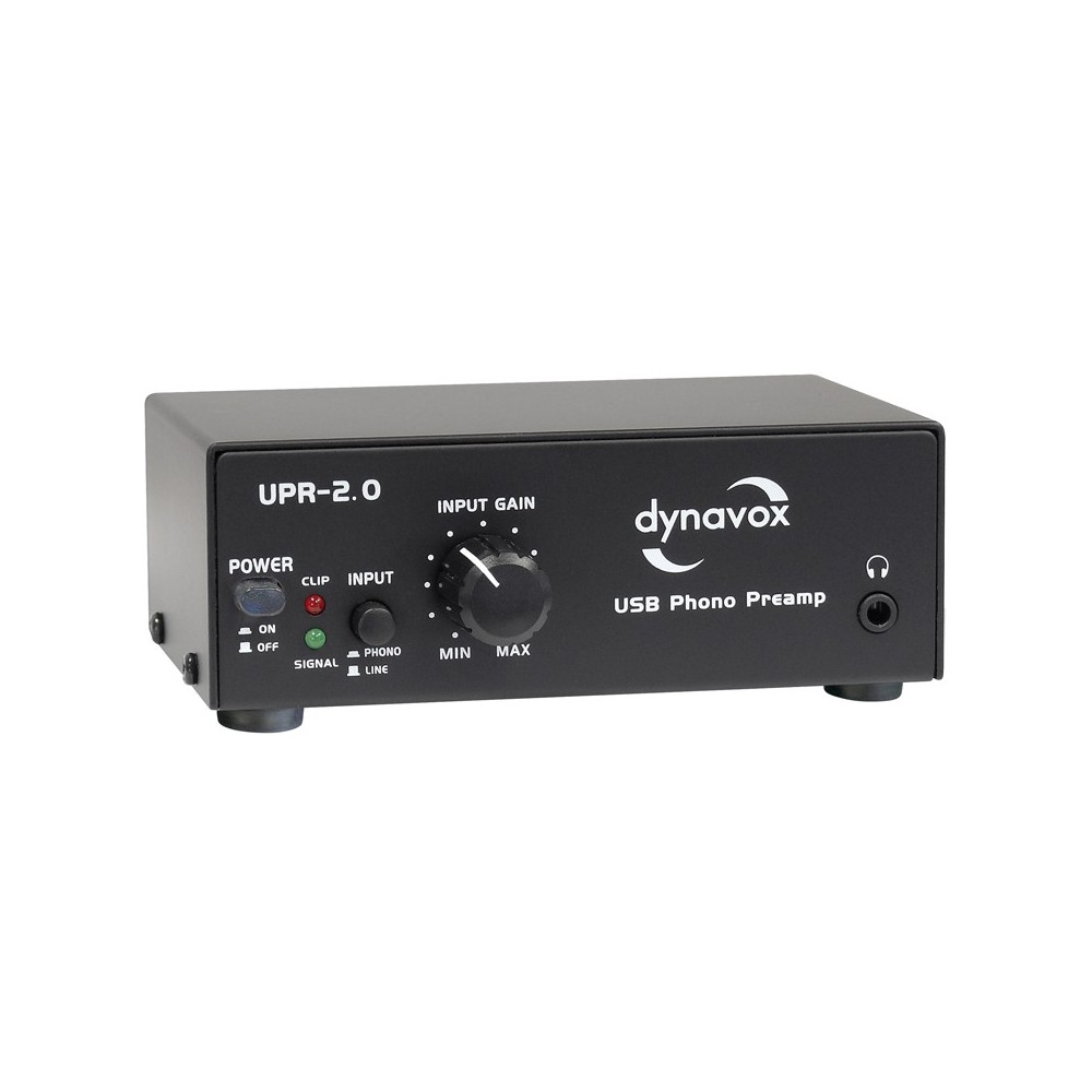 USB-platespillerforsterker inkl. Audacity - Dynavox UPR-2.0