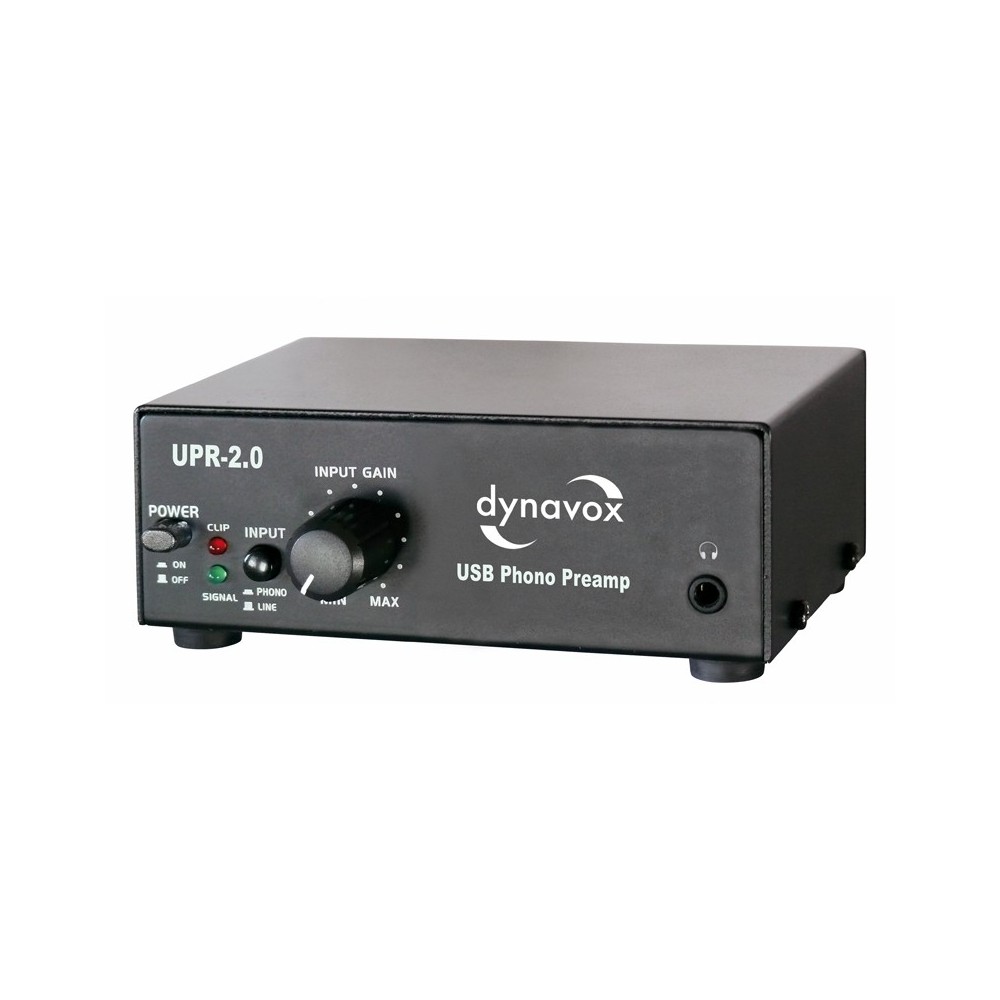 USB-platespillerforsterker inkl. Audacity - Dynavox UPR-2.0