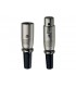 XLR-plugg metall in-akustik Premium