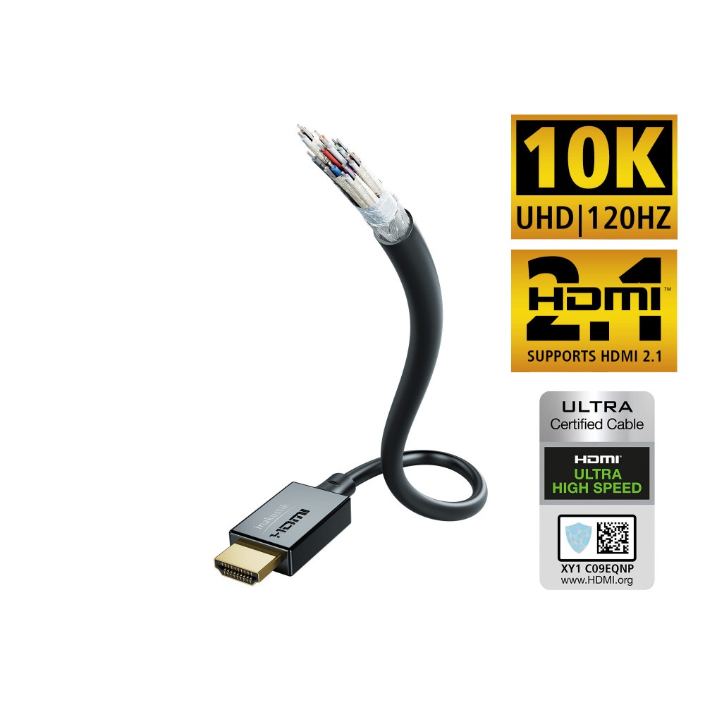 HDMI-kabel (HDMI 2.1, 10K/UHD) - Star - in-akustik