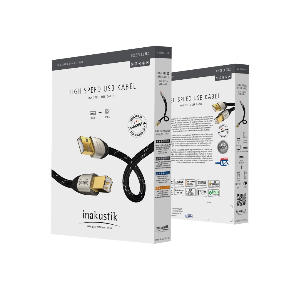 USB-kabel (A-B) - In-akustik Excellence