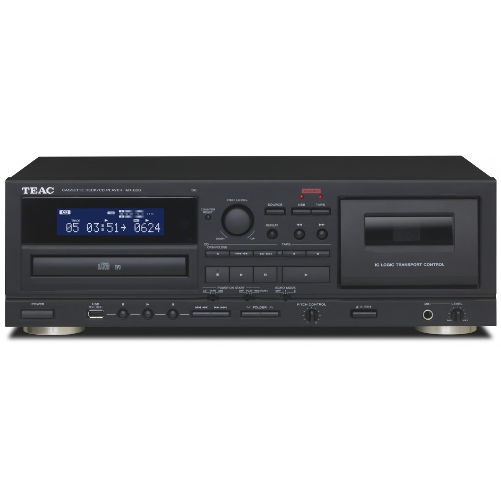 TEAC AD-850-SE kombi kassettspiller / cd-spiller med USB-opptak