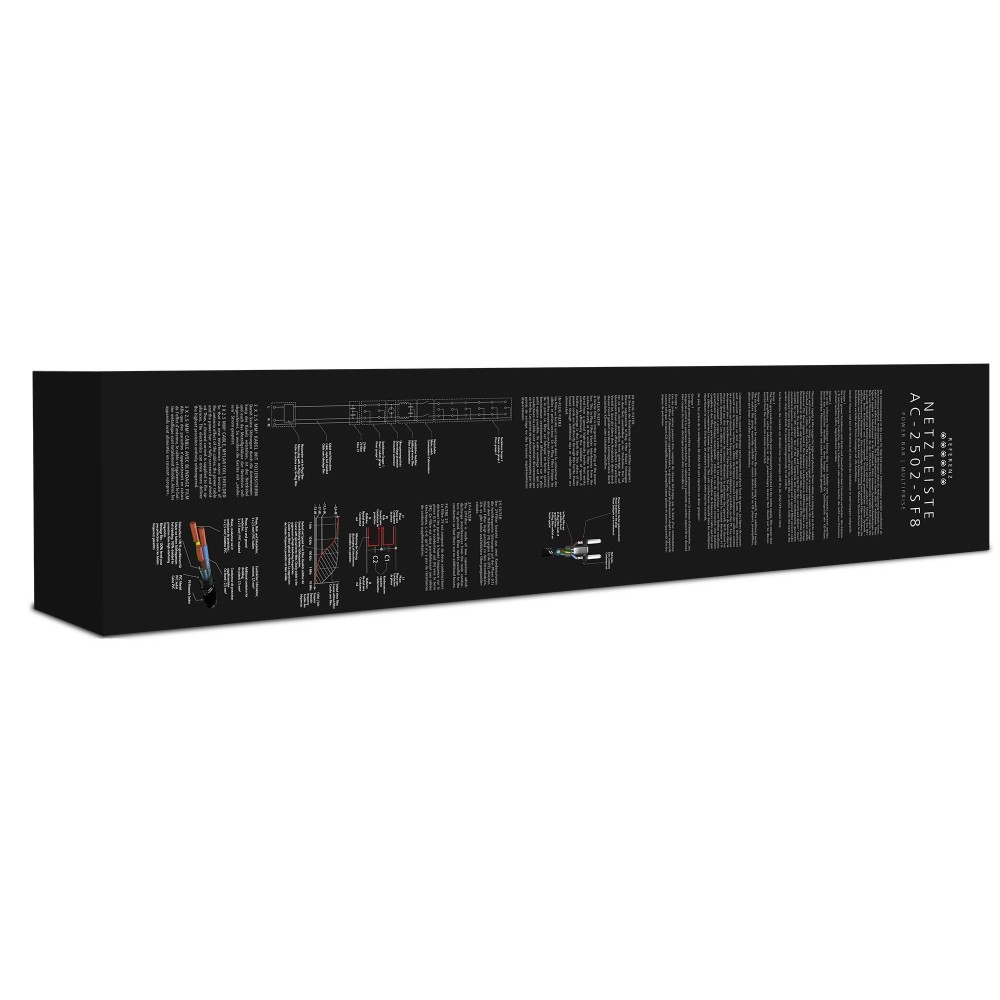Grenuttak med strømfilter AC-2502-SF8 - Reference - Inakustik