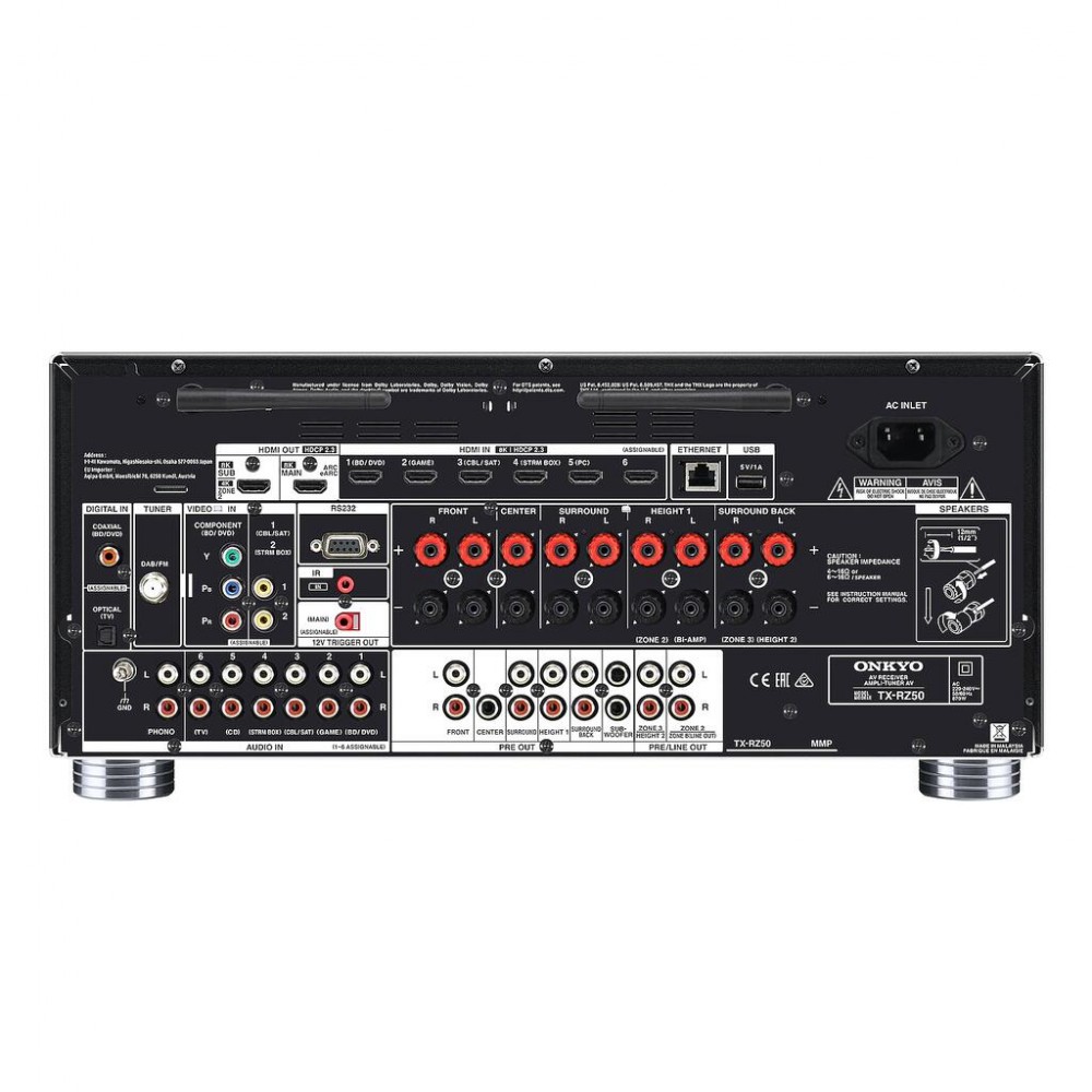 Onkyo TX-RZ50 hjemmekinoreceiver - 9.2 kanaler