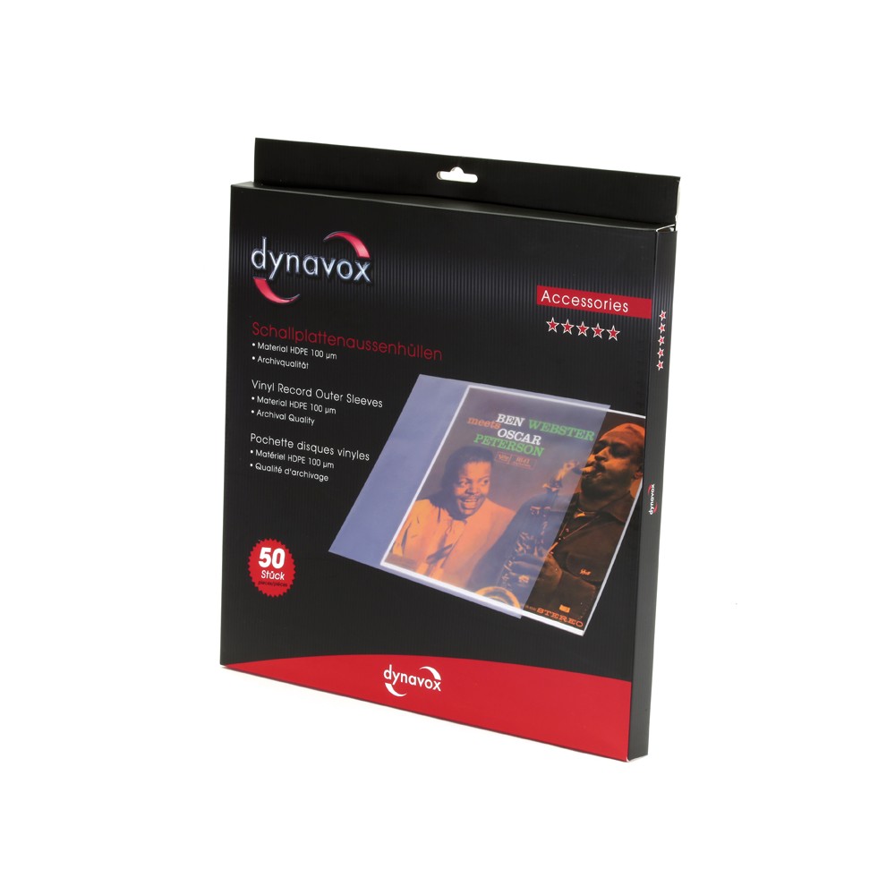 Dynavox yttercover for LP/vinylplater 50pk