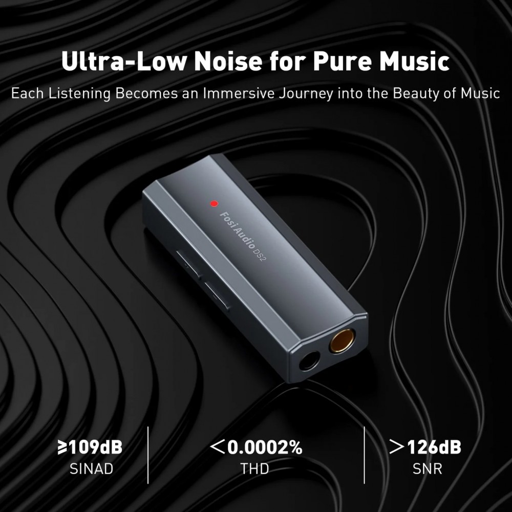 Fosi DS2 MK2 2024 USB-hodetelefonforsterker
