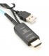 Inakustik optisk MPO HDMI-kabel - 10K, HDMI 2.1b, 48 Gbps