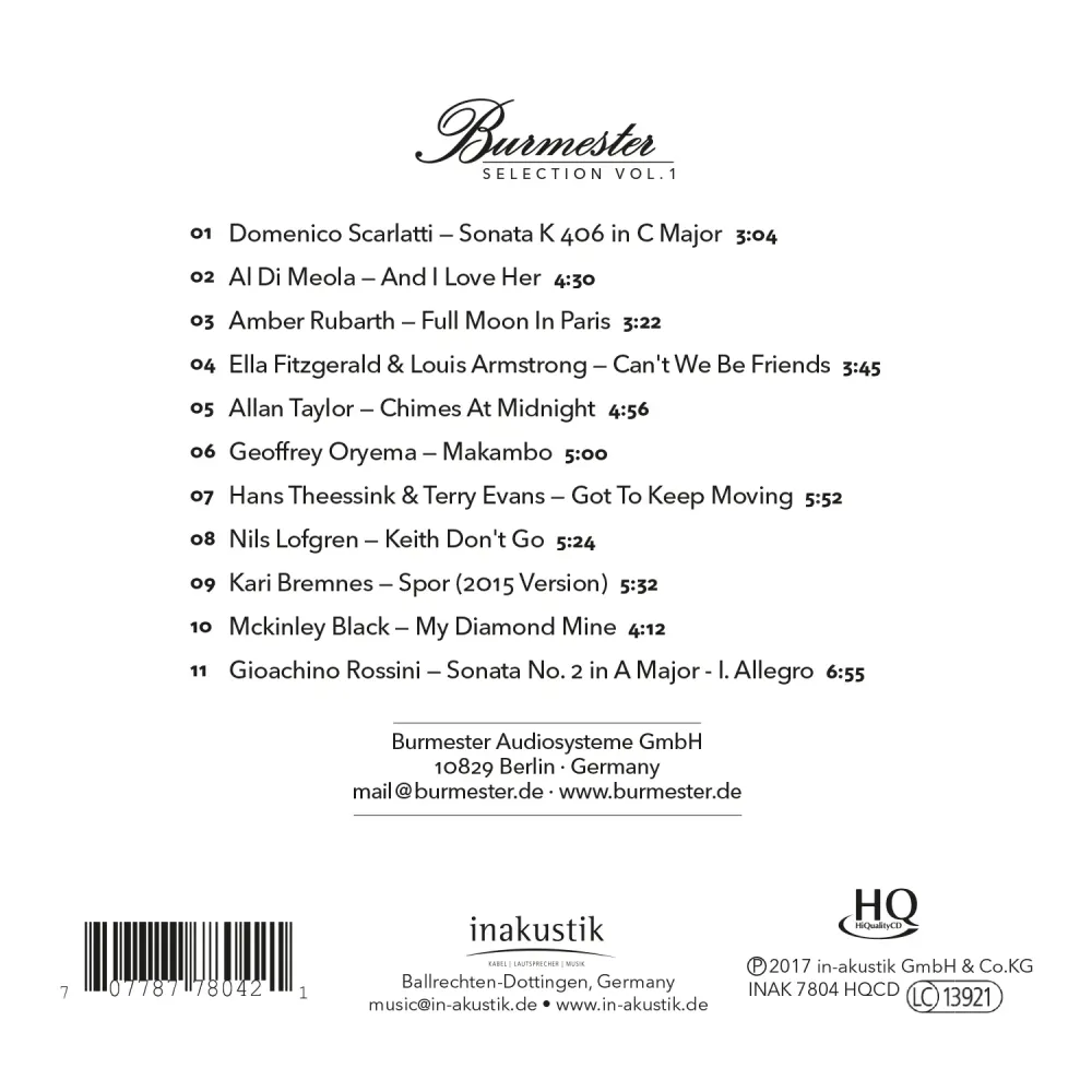 Burmester Selection - Brand Compiliation - HQCD